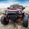 JEEP Double Drive Children Ride- on Car With40W*2,12V7AH*1 Battery,Parent Remote Control Foot Pedal