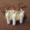 5 Packs Ceramic Whistles Necklace Rabbit Shape Handmade Crafts; Random color