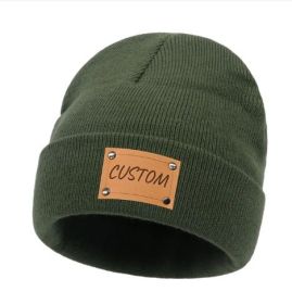Knitted Baby Brimless Cap (Option: Green-S)