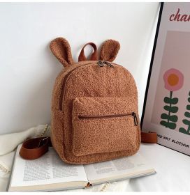 Cute Plush Bag Women's Autumn And Winter New (Color: Brown)