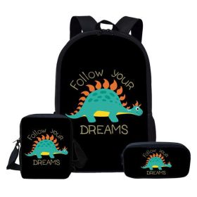 European And American Cartoon Dinosaur Schoolbag (Option: L5360CEK)