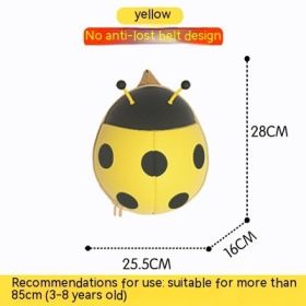 Cute Ladybug Backpack Children's Schoolbag Cartoon (Color: Yellow)
