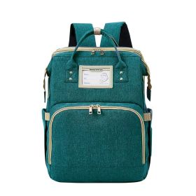 Portable folding bed mommy bag (Color: Green)