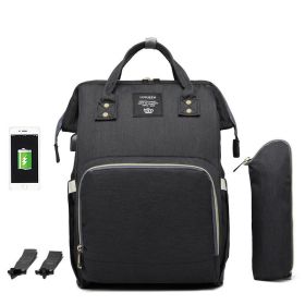 LEQUEEN Multifunctional Large Capacity Mummy Bag (Option: Black-3 style)
