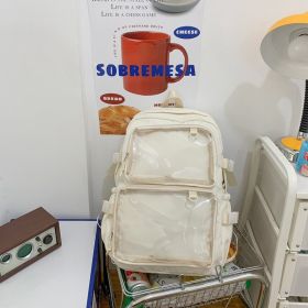 Middle School And High School Students' Schoolbag Is Cute (Color: White)