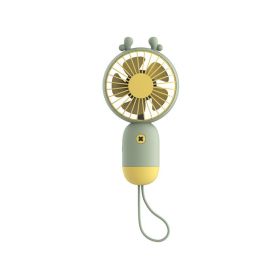 Handheld portable mini fan (Color: Green)