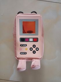 Game Console Messenger Bag Girl Cartoon Mobile Phone (Option: Light Pink)