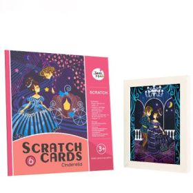 Melody Children's Color Scratch Paper Dream Series Scratch Painting Set (Option: Cinderella)