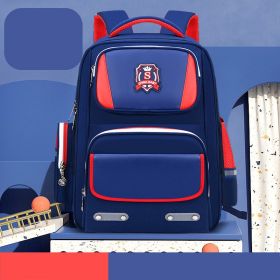 Schoolbags For Primary And Middle School Students, Grade Lightweight, Boys' Backpacks, Children's Schoolbags (Option: Blue-large)