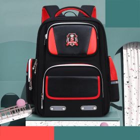 Schoolbags For Primary And Middle School Students, Grade Lightweight, Boys' Backpacks, Children's Schoolbags (Option: Black-large)