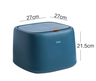 Kawashimaya 20 Kg Rice Bucket Rice Storage Box Rice Cylinder Rice Noodle Storage Box (Color: Dark Blue)