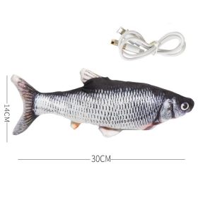 Simulation Fish Toy, Electric Cat Toy, Usb Charging, Beating Fish Plush Toy (Option: Crucian carp)