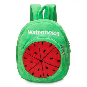 Plush Leisure Double Shoulder Kindergarten School Bag (Option: Watermelon)