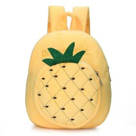Plush Leisure Double Shoulder Kindergarten School Bag (Option: Pineapple)