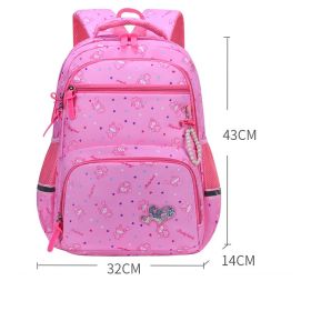 Fashion Cartoon Cute Princess Style Children Backpack (Option: Pink-L)