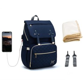 LEQUEEN Multifunctional Large Capacity Mummy Bag (Option: Royal Blue-2 style)