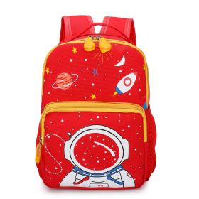 Cartoon children starry fashion backpack (Color: Red)