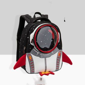 Anti-lost Cute Cartoon Love Backpack For Boys And Girls (Option: Black-Small)