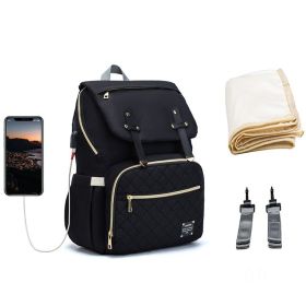 LEQUEEN Multifunctional Large Capacity Mummy Bag (Option: Black-2 style)