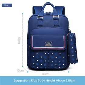 Sunshine 8 o'clock elementary school bag (Color: Blue)