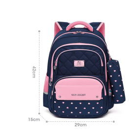 Sunshine 8 o'clock elementary school bag (Color: Pink)