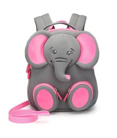 Breathable and waterproof children's schoolbags (Option: Elephant)