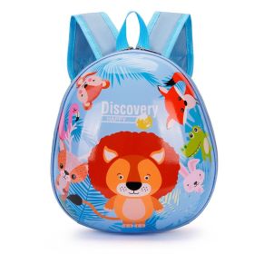 Children's Schoolbag Kindergarten Boys And Girls 3-6 Years Old Baby Small Class Cartoon Cute Princess Lightweight Egg Shell Small Backpack (Option: Little Lion)