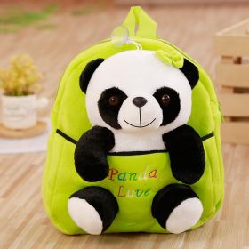 Cartoon panda backpack (Color: Green)