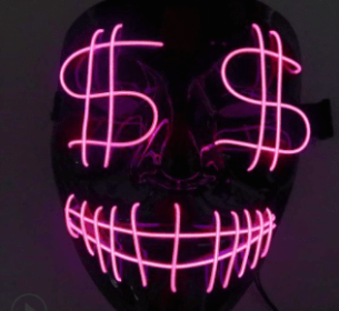 Prom Party Mask (Color: Pink)
