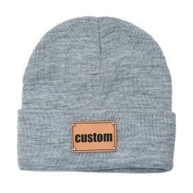 Knitted Baby Brimless Cap (Option: Grey-L)