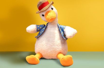 Plush Toy Figurine Sand Sculpture Learn To Speak Can Sing Sand Sculpture Duck (Option: 2Style)