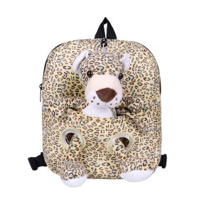 Cartoon Cute Plush Double Shoulders Kindergarten Backpack (Option: Tiger)