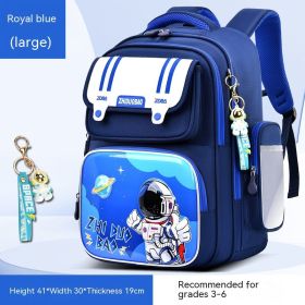 Astronaut Backpack For Elementary School Students, Super Light Weight Reduction And Spine Protection (Option: Treasure Blue-Large)