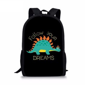 European And American Cartoon Dinosaur Schoolbag (Option: L5360C)