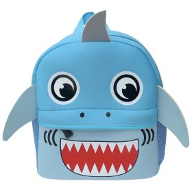 Children's Diving School Bag Cartoon Cute Animal Print Backpack (Option: Shark)
