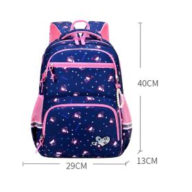 Fashion Cartoon Cute Princess Style Children Backpack (Option: Blue-S)