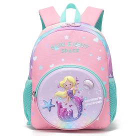 Yangguang8dian Kindergarten Cartoon Cute Children's Bag 2-3-5 Years Old Little Kids' New (Option: 90015 Pink)