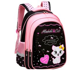 Kids School Cute Cat Print Backpack (Option: Small school bag)