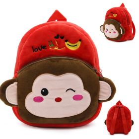 Plush toy schoolbag (Option: Red monkey)