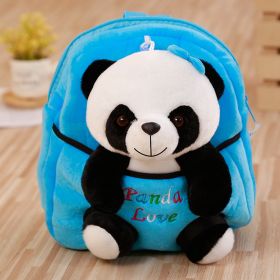 Cartoon panda backpack (Color: Blue)