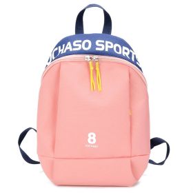 Backpack Children's Kindergarten Alphabet School Bag (Color: Pink)