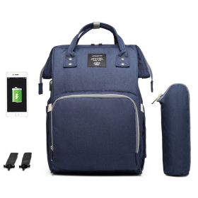 LEQUEEN Multifunctional Large Capacity Mummy Bag (Option: Navy Blue-3 style)