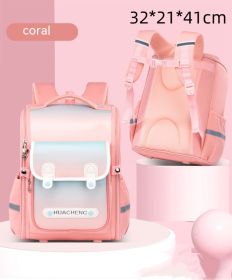 Oxford Cloth High-end High-capacity Children's Bag (Option: Coral Color Big)