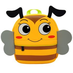 Children's Diving School Bag Cartoon Cute Animal Print Backpack (Option: Bee)