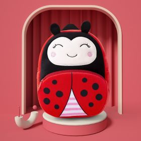 New Plush Children's Kindergarten Cute Child Baby Backpack (Option: Ladybug)