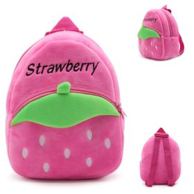 Plush toy schoolbag (Option: Pink strawberry)