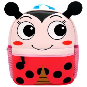 Children's Diving School Bag Cartoon Cute Animal Print Backpack (Option: Ladybug)