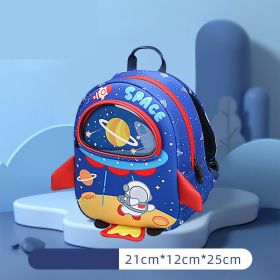 Breathable Trend Astronaut Kindergarten Anti Lost Backpack (Option: Blue-S)