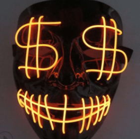 Prom Party Mask (Color: Orange)