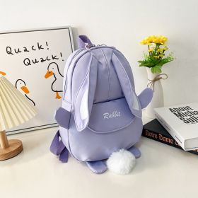 Cartoon Cute Children Lightweight Backpack (Color: Purple)